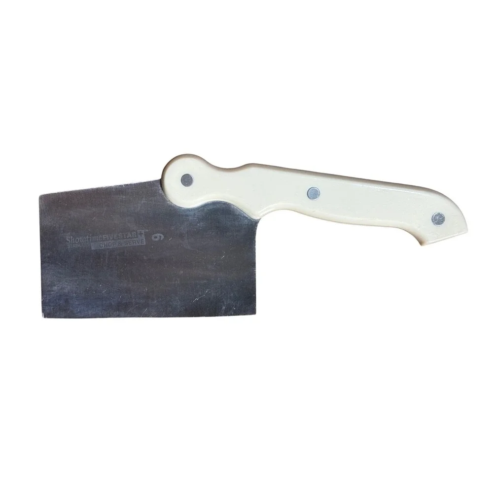 Showtime Five Star Carving Fork and Chop & Serve Cleaver Set‎ bundle